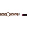 Bracelet pour montres Themata, Slim couleur Camel thème Dot
