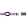 Bracelet pour montres Themata, thème Duo Liberty Violet - Noir