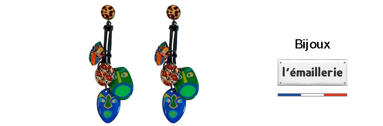 Bijoux Boucles d'oreilles CINK thème imprimé Etnic - Accessoires Themata