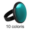 Bijoux Bague STYLE, émail, couleur Turquoise - Accessoires Themata