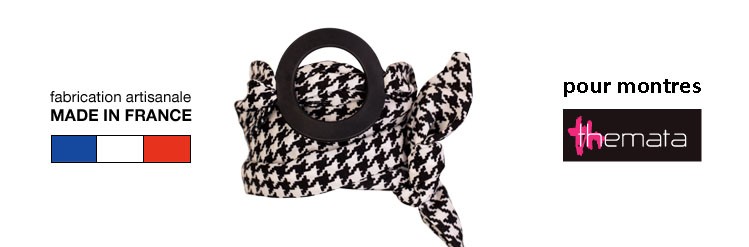 Bracelet pour montres Themata, Foulard en satin à nouer autour du poignet Bracelet pour montres Themata, Foulard en satin à nouer autour du poignet