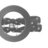 Bracelet pour montres Themata, Soft imprimé Pois - Gris