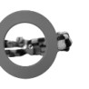 Bracelet pour montres Themata, Soft imprimé Damier - Gris