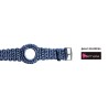 Bracelet interchangeable pour montres Themata, Raphia 1 couleur Bleu Denim