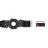 Bracelet interchangeable pour montres Themata, Raphia 2 couleur Noir